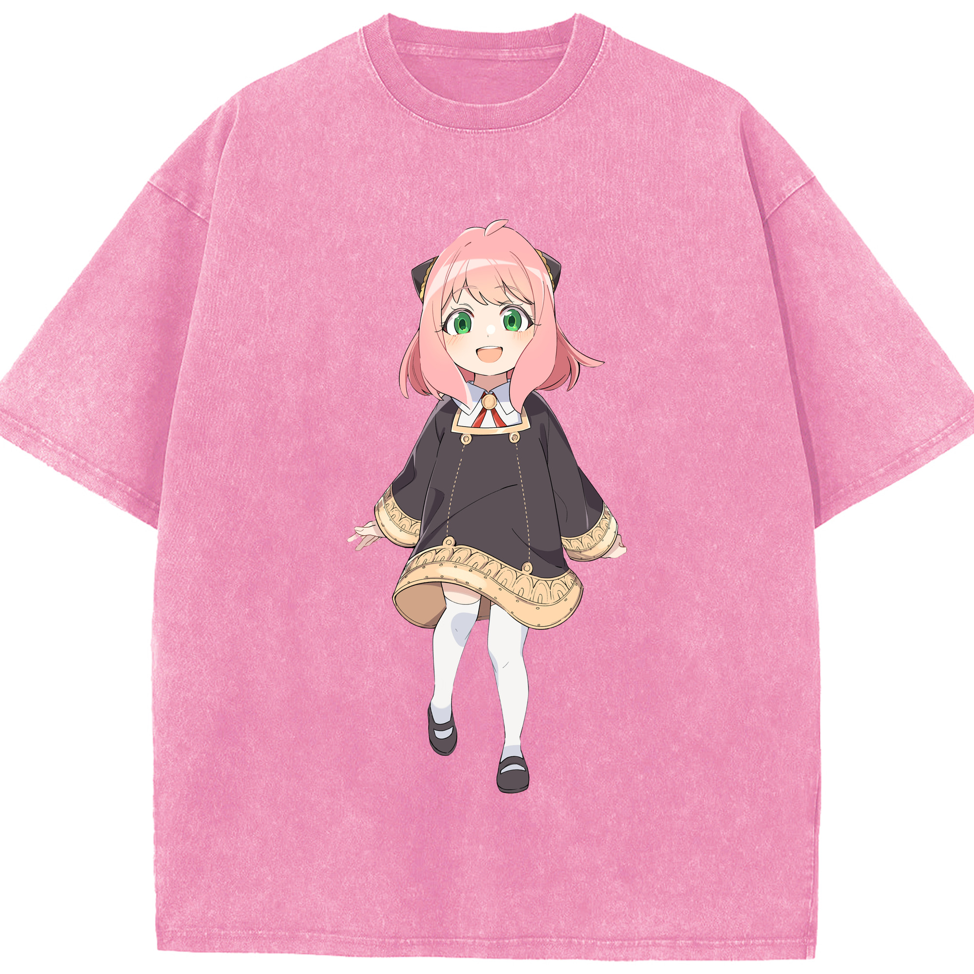 （画像用） SPY×FAMILY间谍家家酒 綿100% ヴィンテージ風 半袖Tシャツ（フロントプリント）